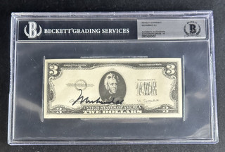Muhammad Ali Signed Novelty Currency BAS Graded 10 GEM MINT AUTO