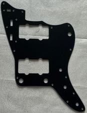Custom For Fender US Jazzmaster Style Guitar Pickguard 3-Ply Black