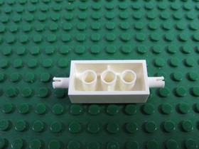 LEGO White Brick Modified 2x4 with Pins Wheel Holder Exploriens 6854 6982 #6249