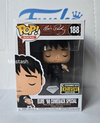 Funko Pop! Elvis Presley 68 Comeback Special #168 Diamond Collection Ent Earth
