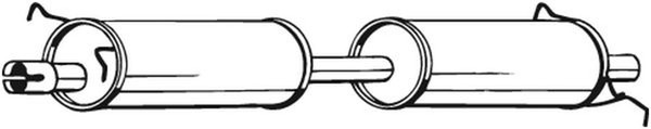 MittelschalldäMpfer Bosal 280-055 FüR Transit Ford Bus F_B_ F_C_ F_A_ Faa_ Fab_-image
