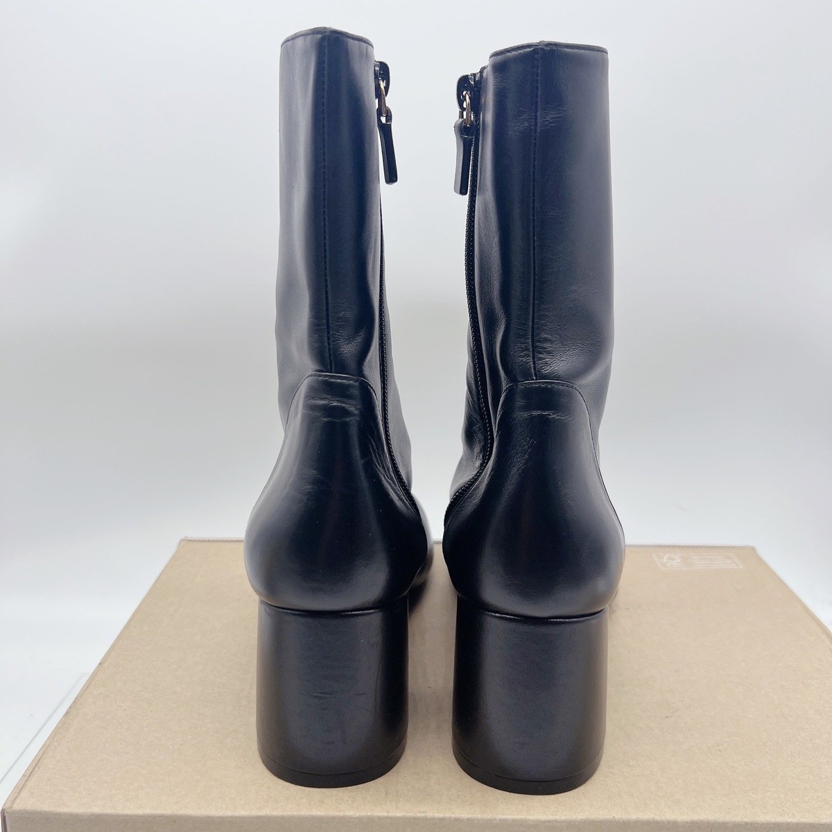 Stuart Weitzman Flareblock 60 Ankle Boots Heels Black 