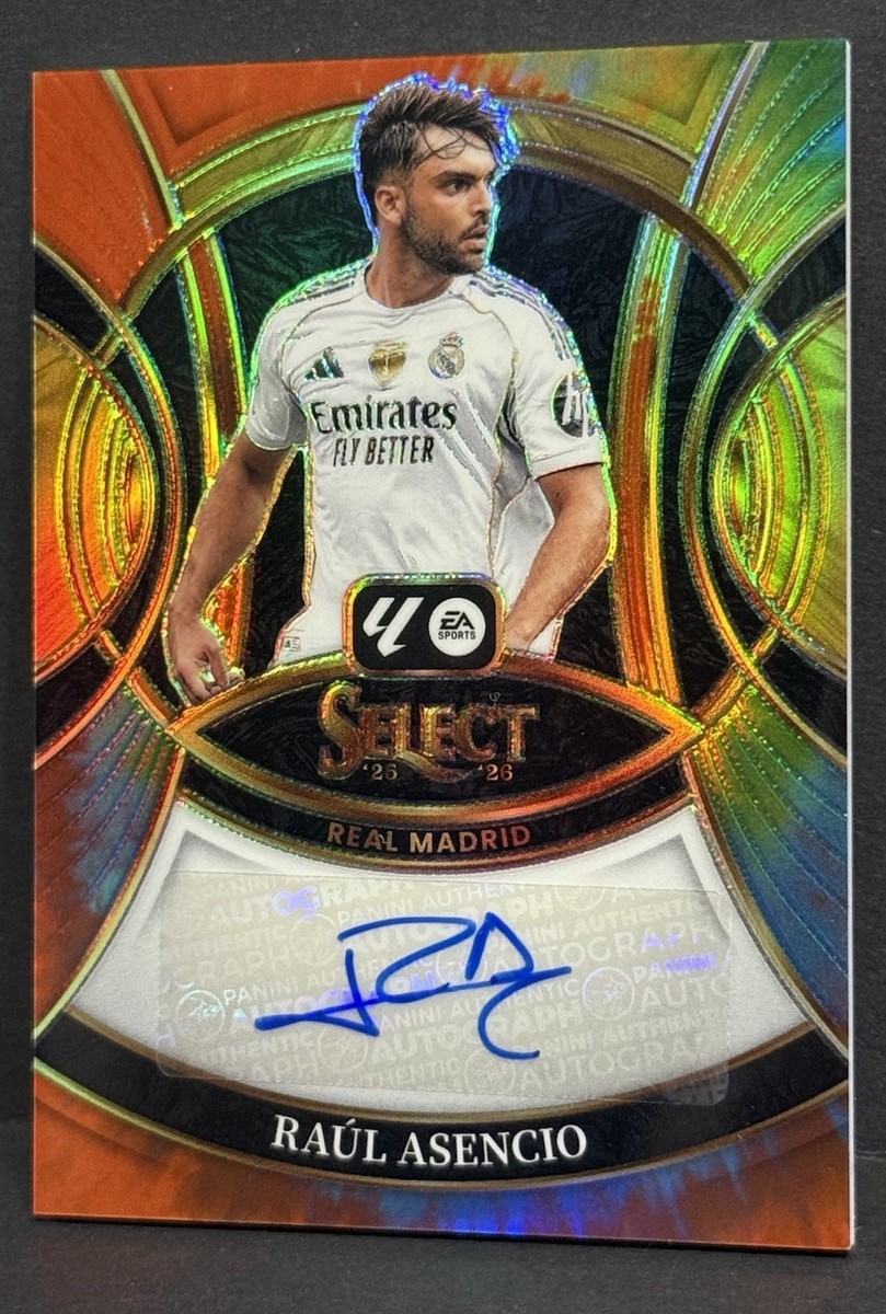 2025-26 Panini Select La Liga Real Madrid Raul Asencio Auto Tie