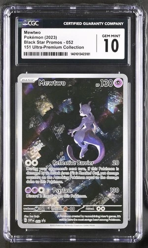 CGC 10 GEM MINT Mewtwo 052 Black Star Promos Ultra-Premium Collection
