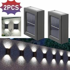 Solar Up and Down Spot Lights Street Wall Light Lamp Solar Powered Sunlight