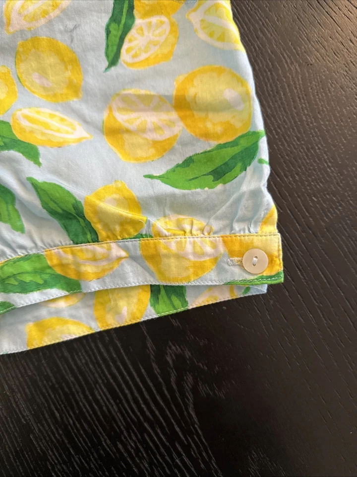 Shorts Oscar De La Renta meninas limão tamanho 10 - Imagem 3 de 4