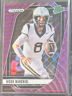 2025 Panini Prizm Draft Picks - Nicco Marchiol #170 Purple Wave Prizm (RC)