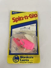 Vintage Worden Spin n Glo Size 2 Pink Lure New Sealed
