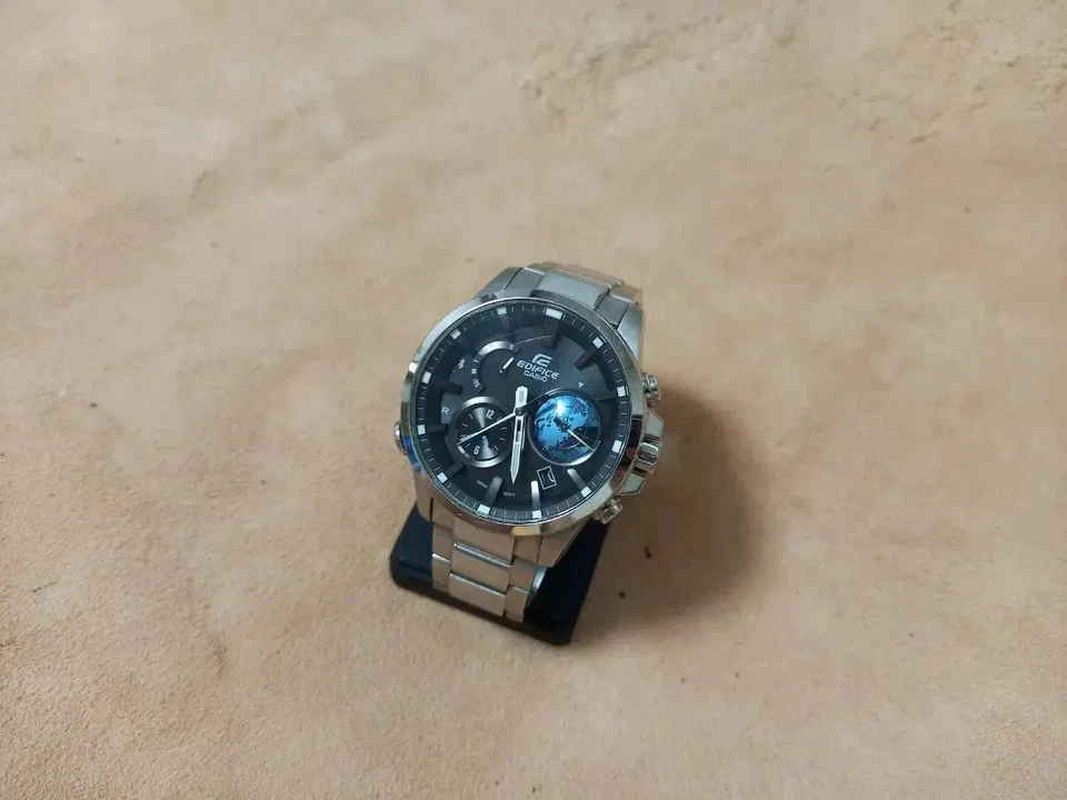 CASIO EDIFICE EQB-600D-1A2JF de Japón Bluetooth Solar Acero Inoxidable ¡Negro!! Foto 4 de 4