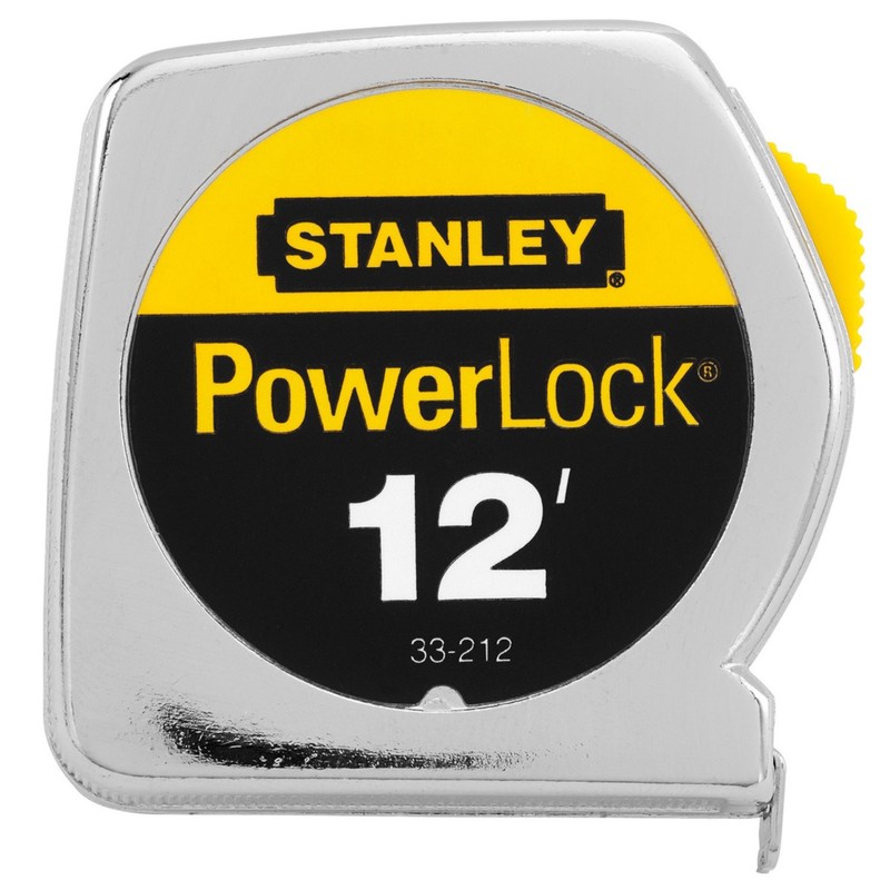 Stanley PowerLock 33-212 12 ft. L X 0.5 in. W Tape Measure