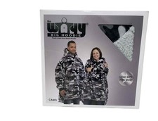 The Wayy Big Plush Oversized Hoodie Lined Unisex One Size Camo Ribbed Cuffs