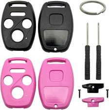 2 Pack Key Fob Shell Case Replacement Fits for Honda Accord 2003-2012 / Civic EX