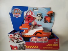 Paw Patrol Fire Rescue Zuma Rescue Fire Boat Vehicle & Figure New