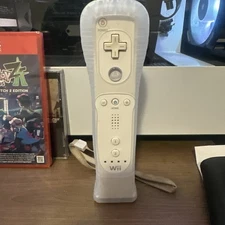 Nintendo Wii OEM White Remote Wiimote with Motion Plus Adapter RVL-003/026