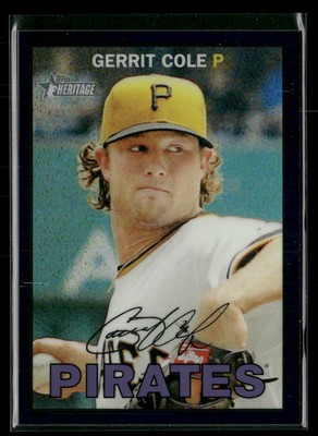 2016 Topps Heritage #THC-425 Gerrit Cole Chrome Black Refractor #/67