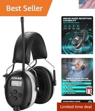 Durable AM/FM Radio Earmuffs with Exceptional Noise Isolation for Safety