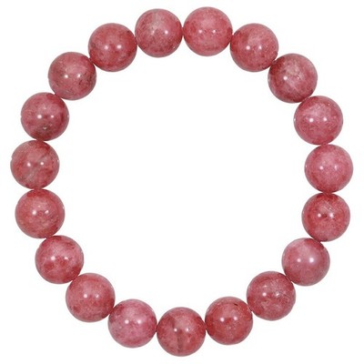 Brazil Rhodonite Bead Bracelet 10.5mm 18.5cm Natural Stone