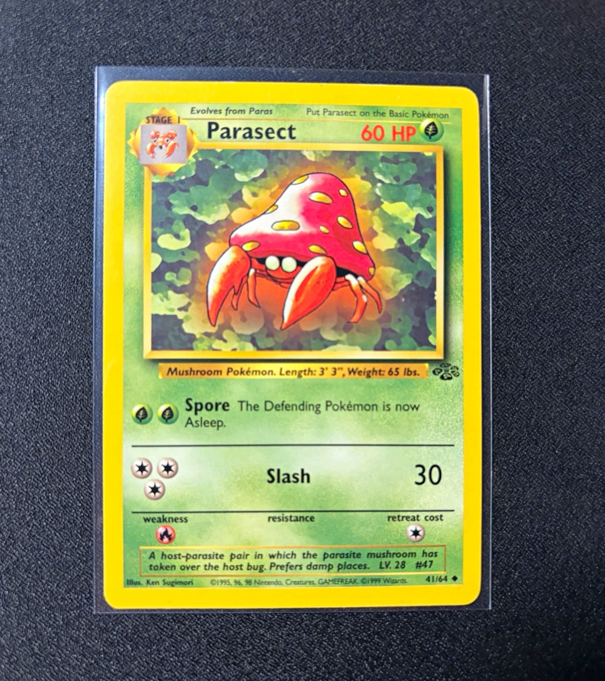 Wizards of the Coast Pokemon TCG Parasect 41/64 Jungle Unlimited Unc Eng 60HP