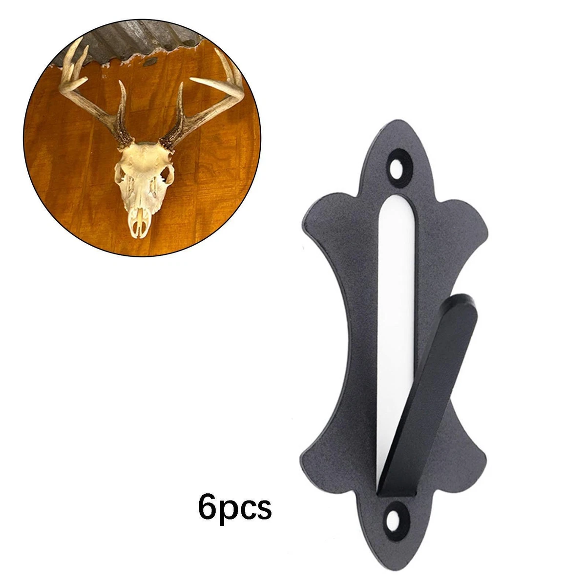 Appendiabiti Da Parete In Ghisa A Forma Di Corno Di Cervo – Vintage Rustico, Porta Cappotti E Chiavi, 10 Kg - 6