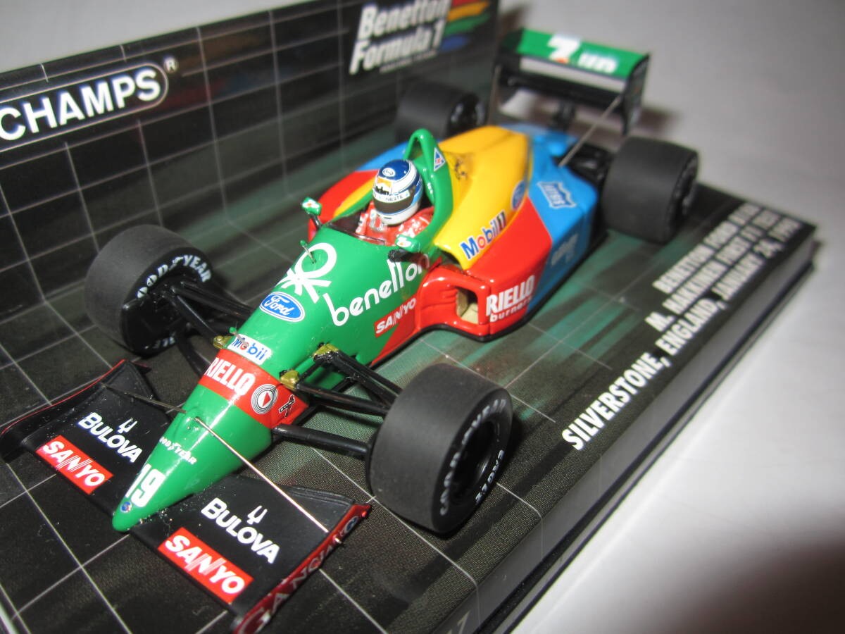 Miniature Benetton B188 F1 – Mika Hakkinen – Test Silverstone 1990 – 1:43 Minichamps