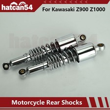 Kawasaki Z900 Z1000 Chrome Shock Absorbers Pair Rear Shocks KZ Z1 350mm W6-10