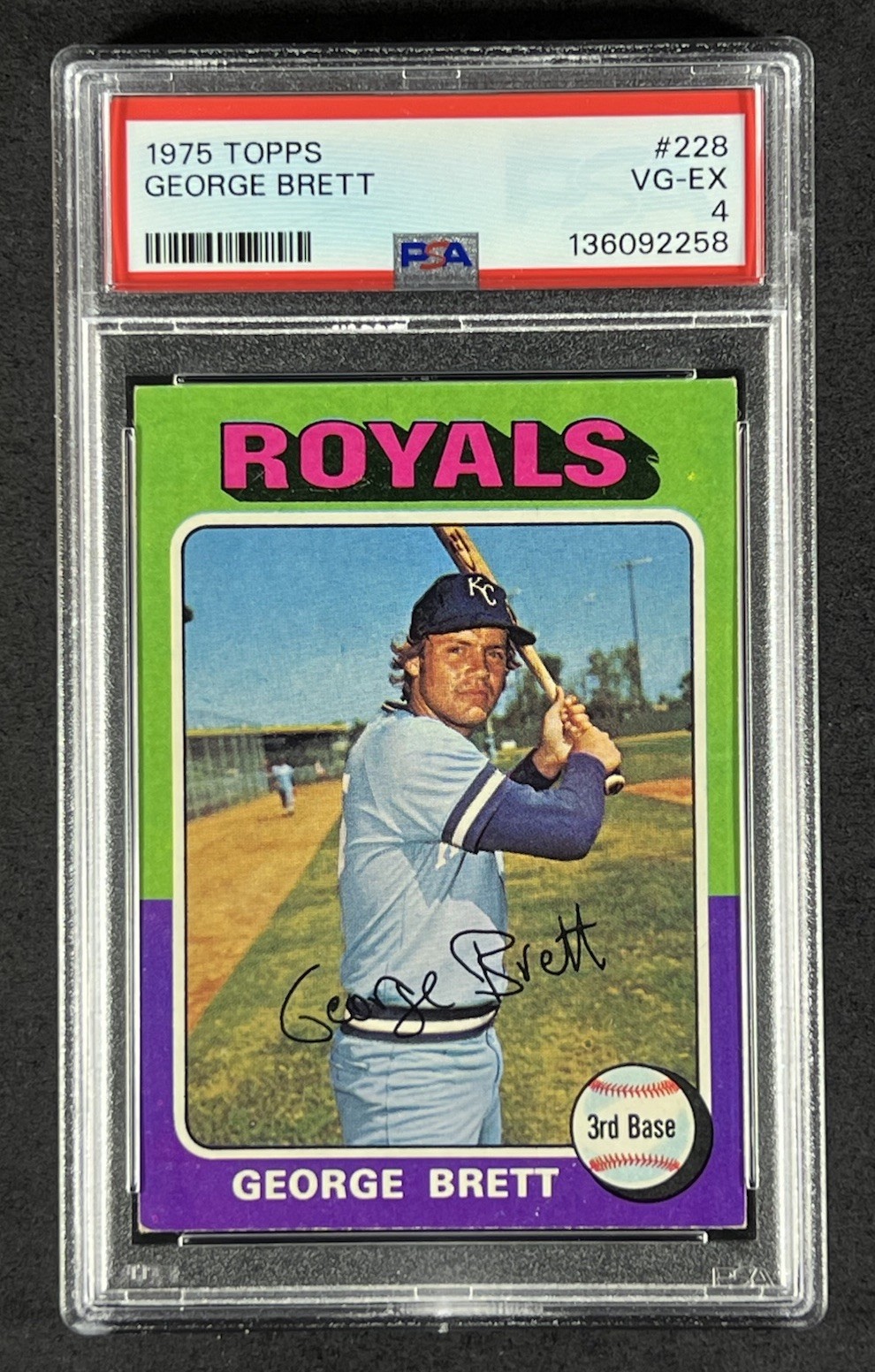 1975 Topps #228 George Brett Rookie PSA 4 VG-EX RC