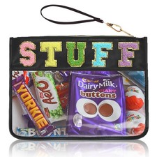 Chenille Letter Clear Zipper Pouch for Travel Preppy Stuff Bag Aesthetic Stor...