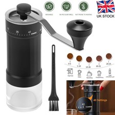 External Adjustable Manual Coffee Grinder with 40-Grade Adjustable Settings UK