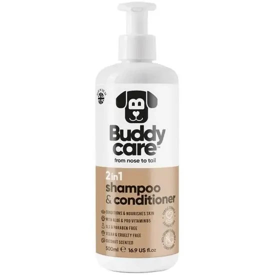 Buddycare 2 in 1 Coconut Dog Shampoo & Conditioner