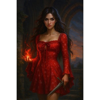 NWT Free People Tess Dress, Small Red Booktok Romantasy Cottage Witch Castlecore