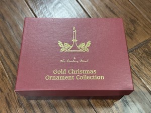 Danbury Mint 23k pozłacany zestaw 8 ozdób świątecznych
