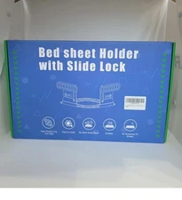 ALWENID Bed Sheet Holders for Corners, Fitted Sheet Holders Fit Bed CLEAR 