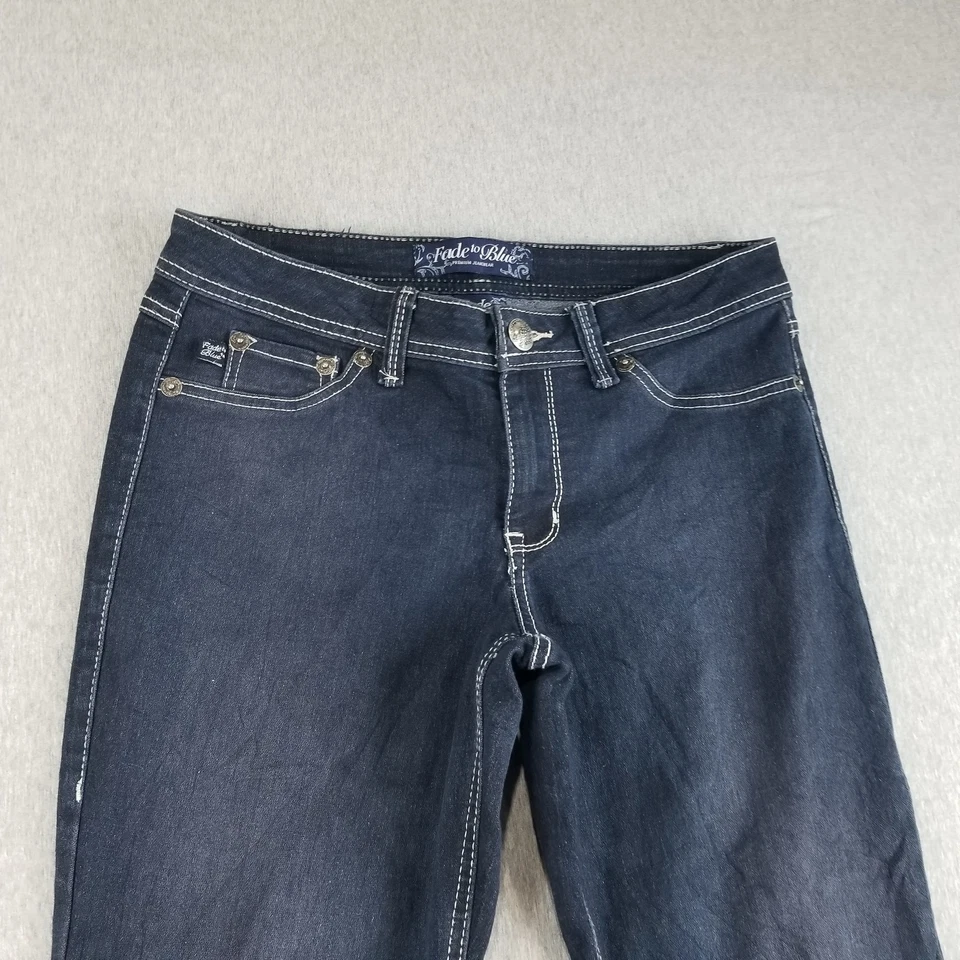Pantalones de mezclilla para mujer Fade to Blue talla 6 azul oscuro lavado corte boot Rockabilly retro fuego Foto 2 de 4