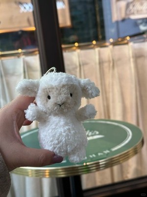 Little sheep Lamb Bag Charm Jelly Cat Keychain Stuffed Soft Plush