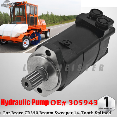 #ad Hydraulic Motor 305943 for Broce 350 SERIES CR350 Broom Sweeper 14 Tooth Splined $259.00