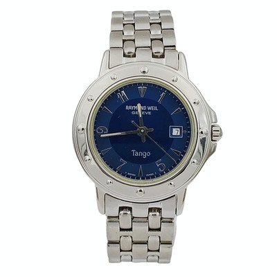 Raymond Weil Tango Steel Watch w/Blue Dial Dial. (5560)