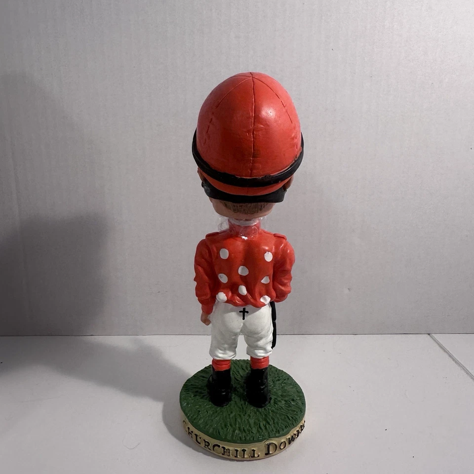 Pat Day 摇头公仔来自 Churchill Downs;6-25-04 签名 3 个地方! 罕见! — 第 4/4 张图片