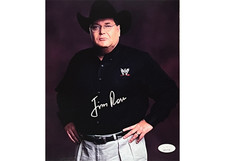 Jim Ross Signed 8x10 WWE Photo JSA