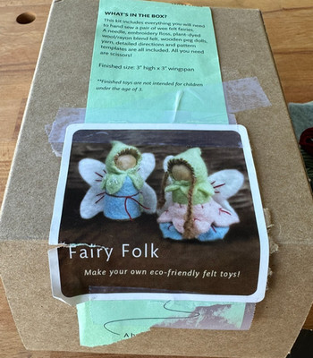 Fairy Folk felt toy kit from Wee Things  tiny sewing kit