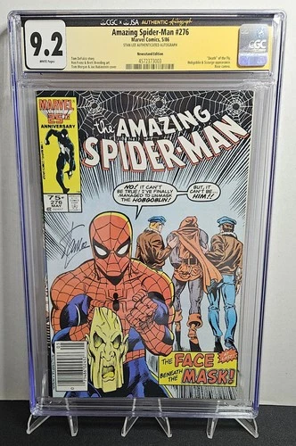Amazing Spider-Man #276 Signed By Stan Lee CGC 9.2 JSA