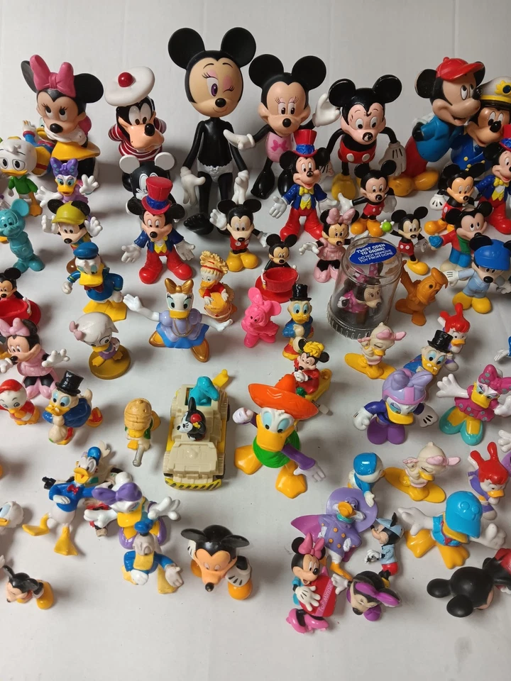 Disney Figures Mickey Minnie Donald And More Some Vintage Some Pvc Lot Of 75 - Image 4 of 4