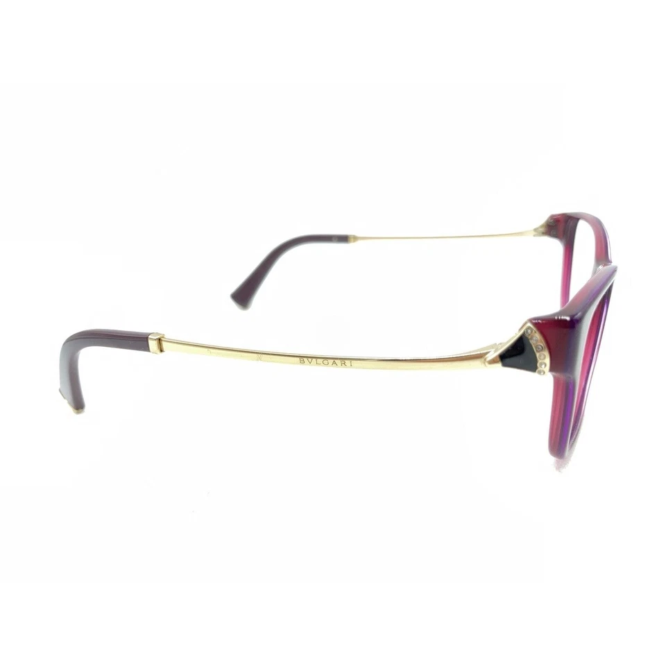 Bvlgari 4159-B 5426 Purple Gold Eyeglasses Frames 52-17 140 Italy Designer Women - Image 4 of 4