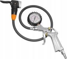 Tyre Inflator Gun with Gauge - Auto/Dunlop Valves, Bike Tool