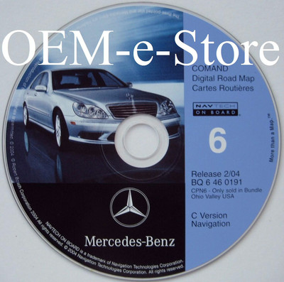1999 2000 Mercedes S320 S420 S500 S600 C-Version Navigation Map #6 Ohio Valley