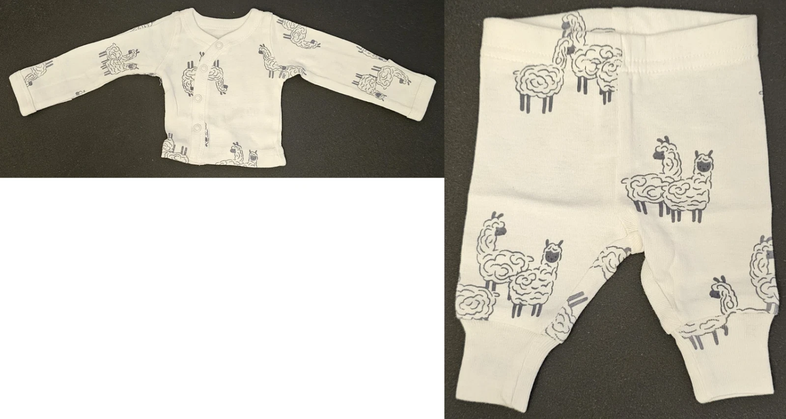Baby Boy Clothes NWOT Just One You Carter's Preemie Llama 2pc Outfit