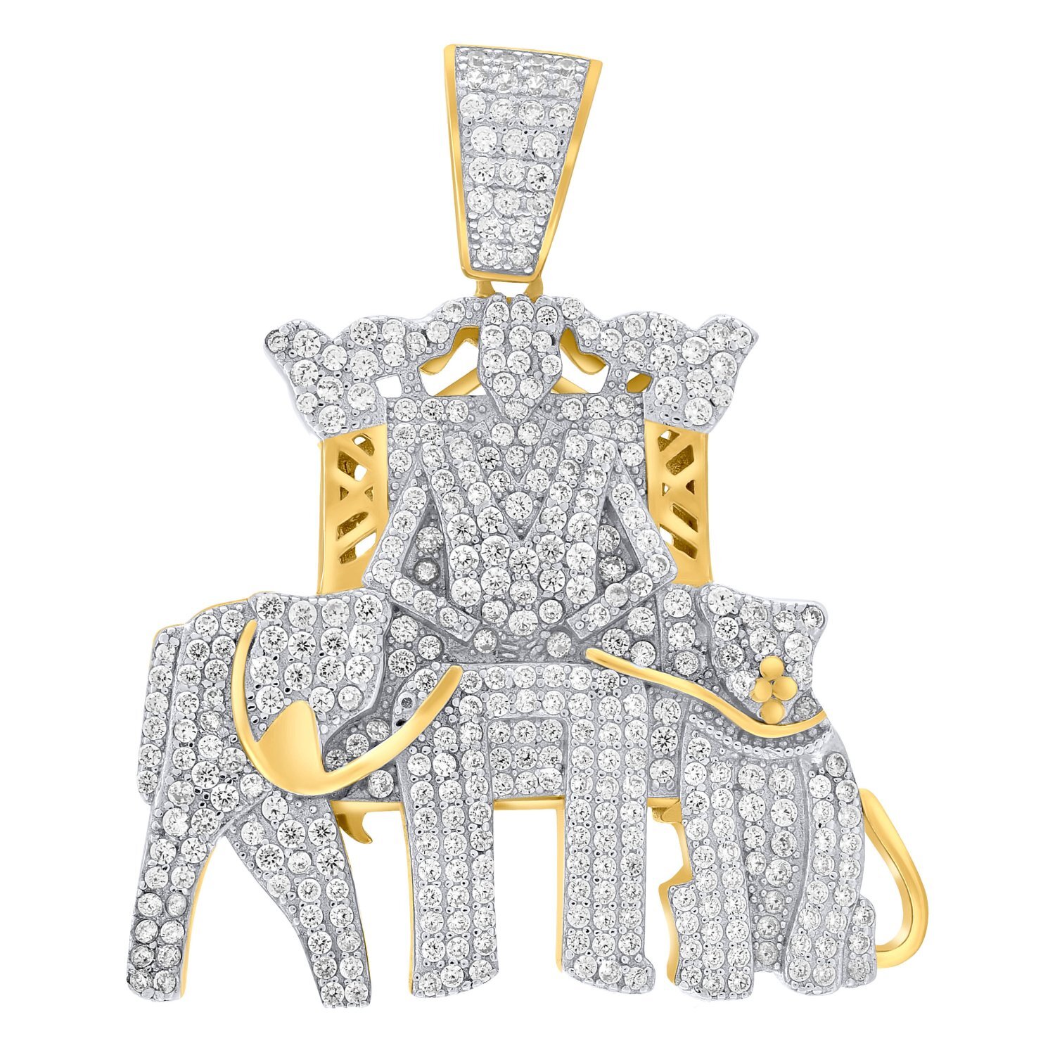 Украшение премиум-класса - серебряное 3D-золото Elefanten 925 пробы 15290₽