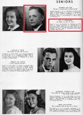 1940s High School Yearbook w/ senior NEIL ARMSTRONG Astronaut NASA U.S. History