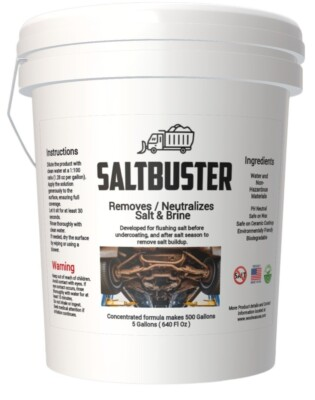 #ad Woolwax SALTBUSTER Road Salt Brine Remover Neutralizer Vehicle 5 Gal Concentrate $139.50