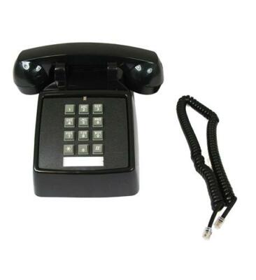 Black Desk Telephone Retro Traditional Style Brand New 2 Years Warranty
