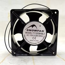 SNOWFAN YY12038HBL1 AC110V 0.28A 12038 12cm 2-Wire Cooling Fan